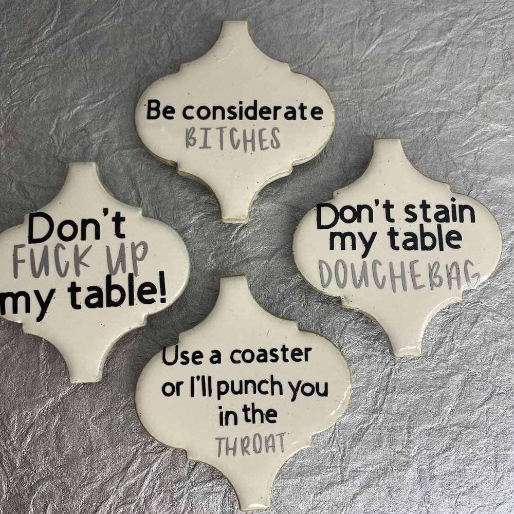 Funny Vulgar Coaster Set